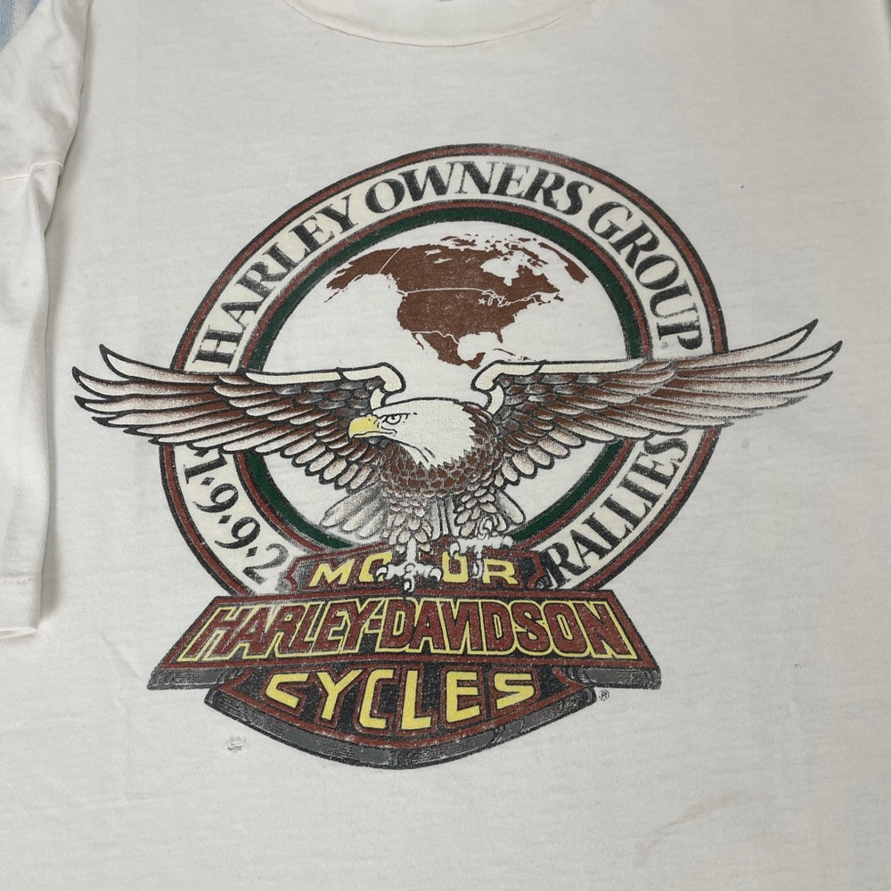 Vintage 1992 Harley-Davidson HOG Rally short sleeve tee shirt - Picture 3 of 14